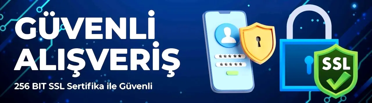 Güvenli Alışveriş – 256 Bit SSL Sertifika ile Koruma Altındasınız