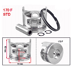 Piston Sekman Takımı 170F-5Hp Std