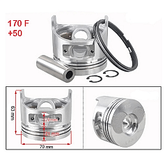 Piston Sekman Takımı 170F-5Hp 0.50