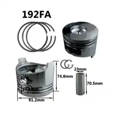 Piston Sekman Takımı 192F-15Hp Std