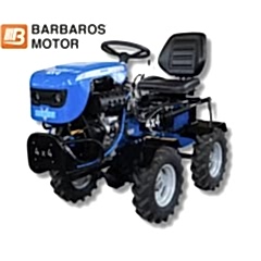 Yaman 4x4 Dizel Motorlu Marşlı Mini Traktör Çapa Makinası 10 Hp