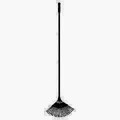 Fiskars 1076977 Ergonomik Beyaz Yaprak Tırmığı Metal