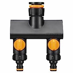 Fiskars 1070577 2 Çıkışlı Musluk Bağlantısı 21mm/26,5mm/33,3mm