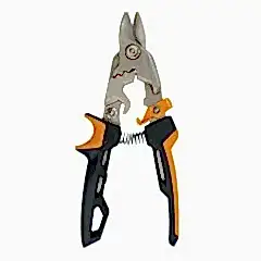 Fiskars 1027212 PowerGear Metal Levha Sac Kesme Makası Kısa Kesim (Bulldog)