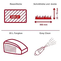 Scheppach MS225-56E Çim Biçme Makinesi Marşlı