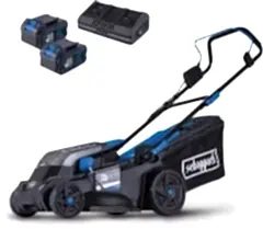 Scheppach BC-MP380 Akülü Çim Biçme Makinesi 2X4.0 Ah Akü ve Şarj Cihazlı