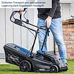 Scheppach BC-MP380 Akülü Çim Biçme Makinesi 2X4.0 Ah Akü ve Şarj Cihazlı