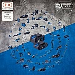 Scheppach BC-MP430 Akülü Çim Biçme Makinesi 2X4.0 Ah Akü ve Şarj Cihazlı