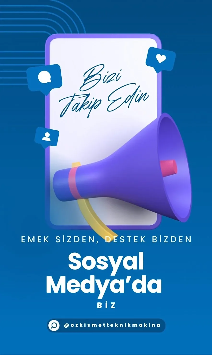 Oleo-Mac Türkiye sosyal medya takip çağrısı